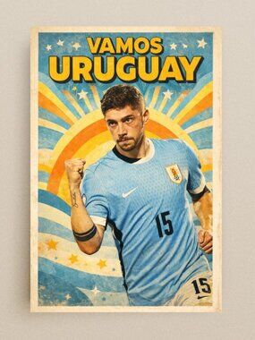 Federico Valverde Uruguay Poster | Uruguay 2026